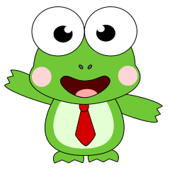 Always cheerful frog Greeting