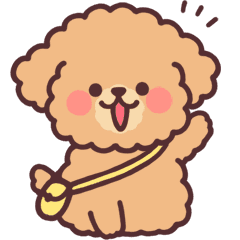 ふわふわもこもこトイプードル3 Line スタンプ Line Store ふわふわもこもこトイプードル3 Line スタンプ Line Store