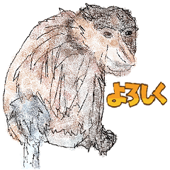 Endangered species [Long-nosed monkey]