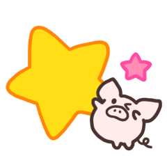 Pig and symbol mark