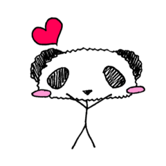Stick figure panda 1
