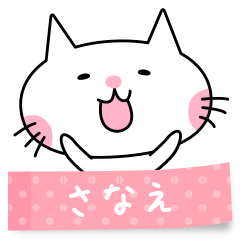 A cat named Sanae sticker