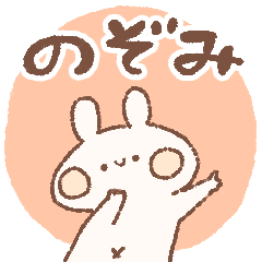momochy Rabbit [Nozomi] Name sticker