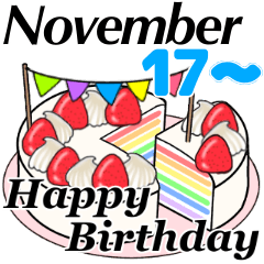 11/17-11/30 November birthday cake move