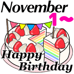11/1-11/16 November birthday cake move