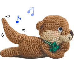 a kawaii little otter