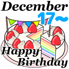 12/17-12/31 December birthday cake move