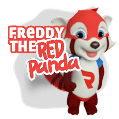 Freddy the Red Panda, sedang bergaya!