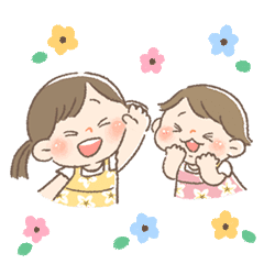 仲良し姉妹のスタンプ Line スタンプ Line Store 仲良し姉妹のスタンプ Line スタンプ Line Store