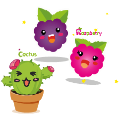 Raspberry and Cactus