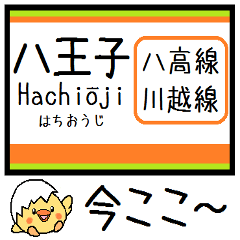 Inform station name of Hachiko line2