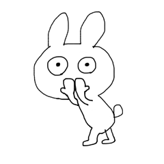 Slightly impertinent rabbit