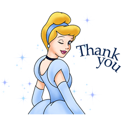 Stiker Animasi Cinderella