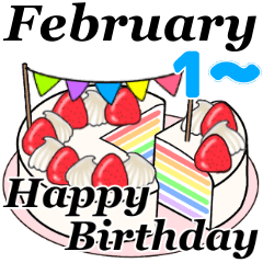 2/1-2/16 February birthday cake move