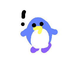 handwriting penguin