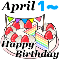 4/1-4/16 April birthday cake move