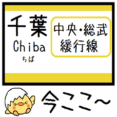 Inform station name of Chuo Sobu line3