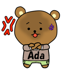 The bear which moves is Ada.
