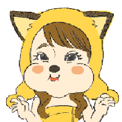 Ayako happy sticker