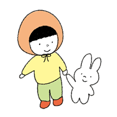 zukin-girl and rabbit