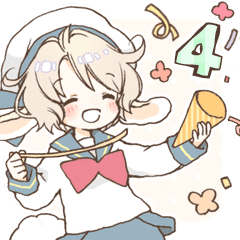 Rabbit Ear Boy Nicola Part 4 Line Stickers Line Store Rabbit Ear Boy Nicola Part 4 Line Stickers Line Store