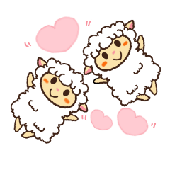 Cute healing sheep