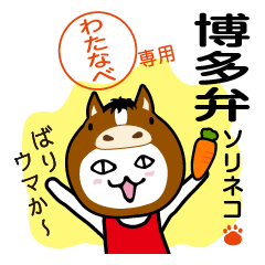Sorineko the Cat in Hakata for WATANABE.