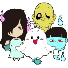 Blue ghost family