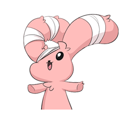 Lily and Marigold Pink bunny mini - LINE スタンプ | LINE STORE