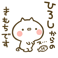 ひろし 専用 猫かわいい名前スタンプ Line スタンプ Line Store