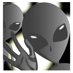 Alien Grey Sticker3