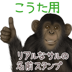 こうた への送信用 サルの名前スタンプ Line スタンプ Line Store