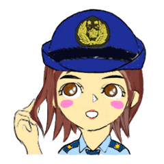 警察官女子2 丁寧な日常会話 Line スタンプ Line Store 警察官女子2 丁寧な日常会話 Line スタンプ Line Store