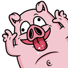 Weird Piggy : Animated Stiker