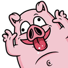 Weird Piggy : Animated Stiker