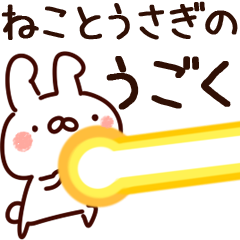 Animation by cat and rabbit.
