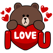 LINE characters : Love U