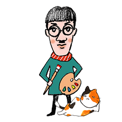 Monsieur Foujita and cats