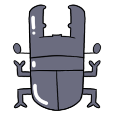 Stag beetle (Dorcus titanus sika)