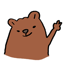 Brown bear Sticker