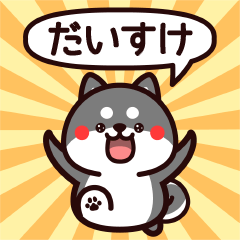 だいすけに送る黒柴スタンプ