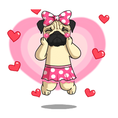 Pink Pug Animated 2