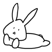Own pace rabbit sticker o
