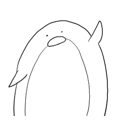 loose white penguin