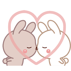 Moving Lovey-Dovey bunnies