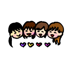 Four Girl's sticker