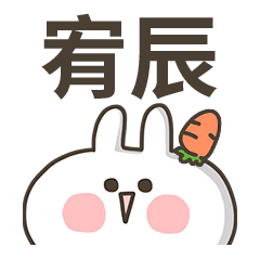 【宥辰】專用貼圖-蘿蔔兔