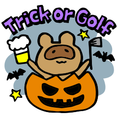 Enjoy Golf!! Sticker: Halloween ver.