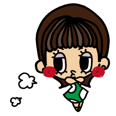 前髪有ショートヘア女の子 日常会話 Line スタンプ Line Store