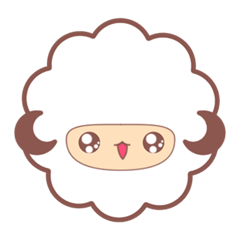 A lamb balloon emoticon